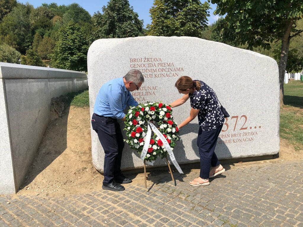 A delegation of Sant'Egidio paid homage to the victims of the Srebrenica massacre